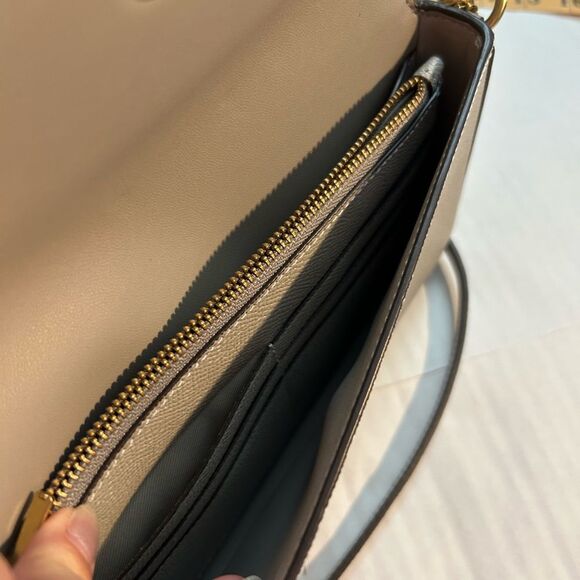 Coach Wyn Gray Leather Crossbody Bag with Matching Cardholder Insert Set - Picture 7 of 15